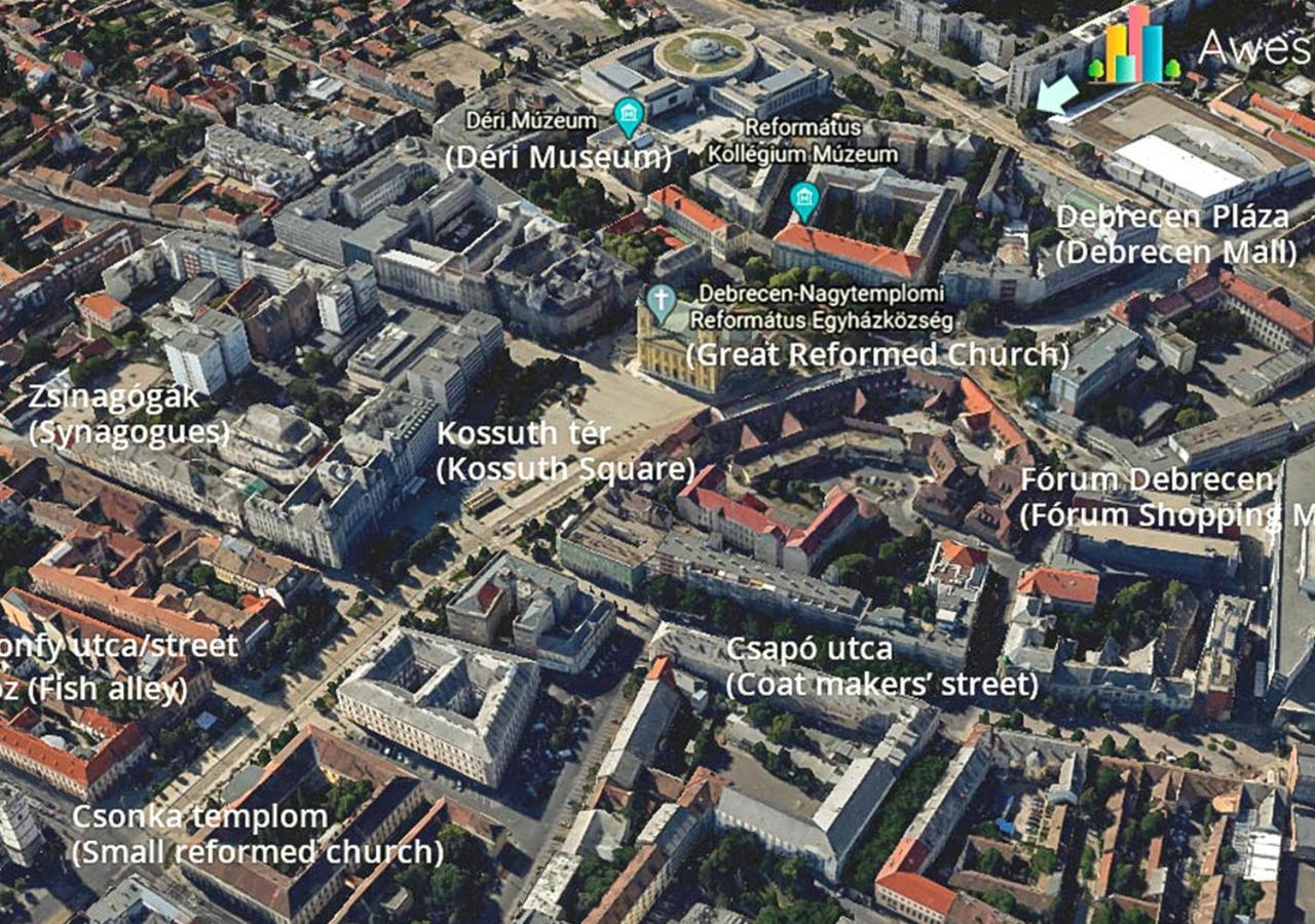 Aweshome City Apartment - 3 Bedrooms And Free Parking Debreczyn Zewnętrze zdjęcie